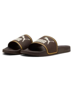 PUMA -CIABATTE LEADCAT 2.0 MARRONI CON DETTAGLI GIALLI DA UOMO 384139-45