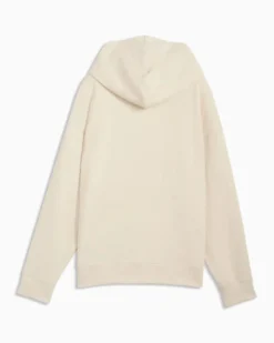 PUMA - FELPA CON CAPPUCCIO BEIGE ESSENTIAL ELEVATED COMFORT HD - DA DONNA, 691814-87