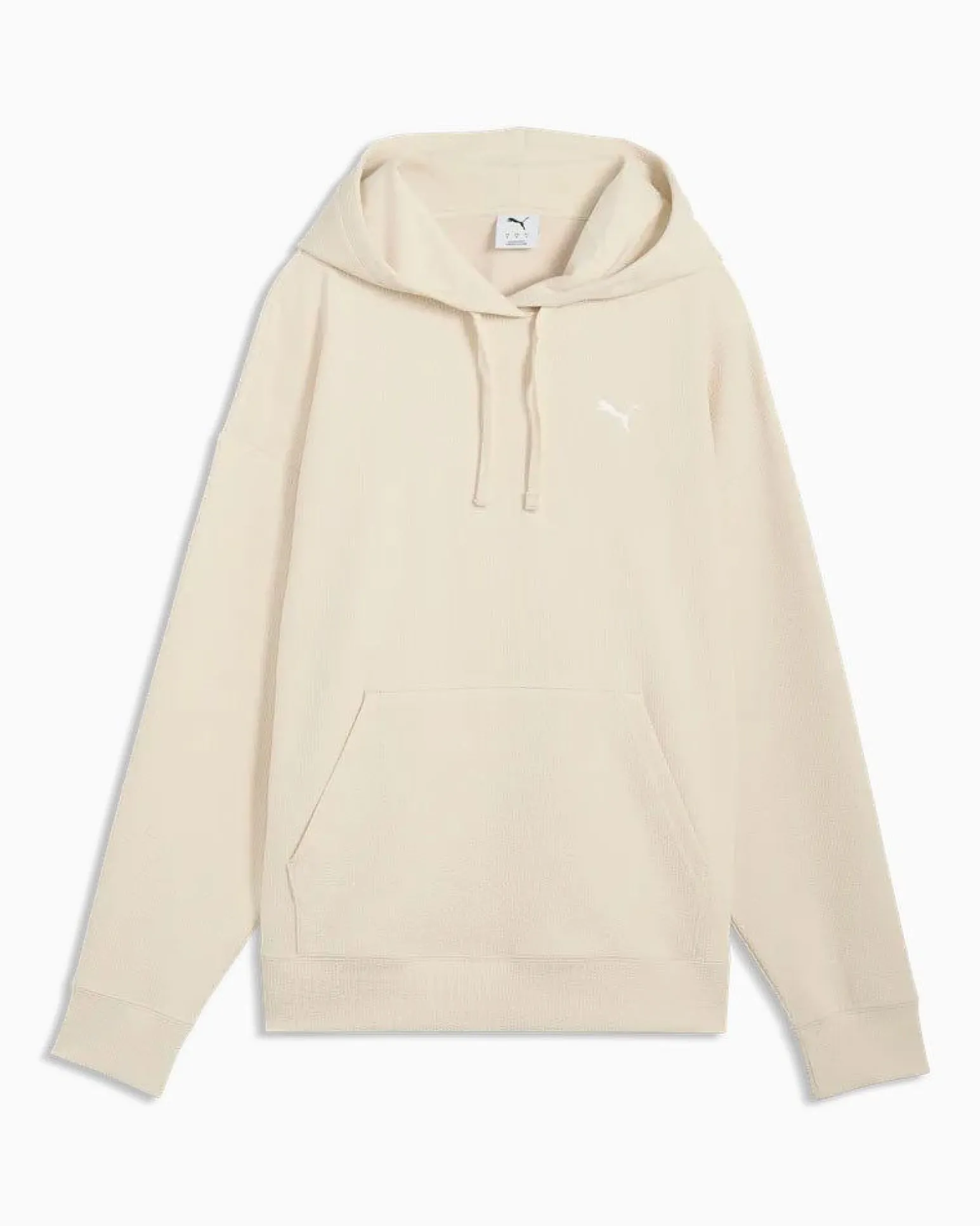 PUMA - FELPA CON CAPPUCCIO BEIGE ESSENTIAL ELEVATED COMFORT HD - DA DONNA, 691814-87
