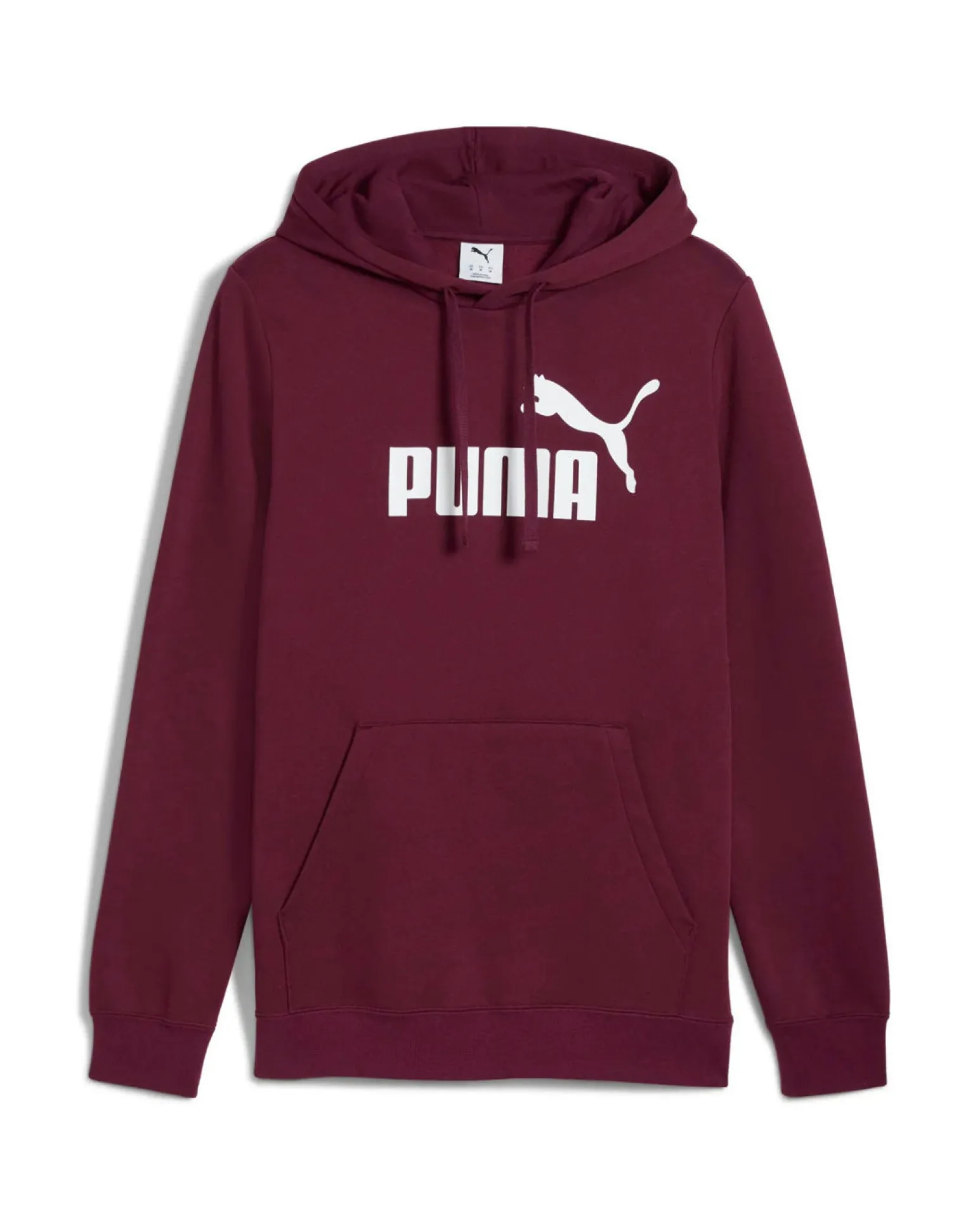 PUMA - FELPA CON CAPPUCCIO BORDEAUX ESSENTIAL N.1 LOGO HD - DA UOMO, 682571-96