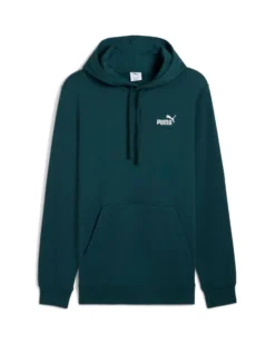 PUMA - FELPA CON CAPPUCCIO ESSENTIAL SMALL N.1 LOGO VERDE DA UOMO, 682575-75