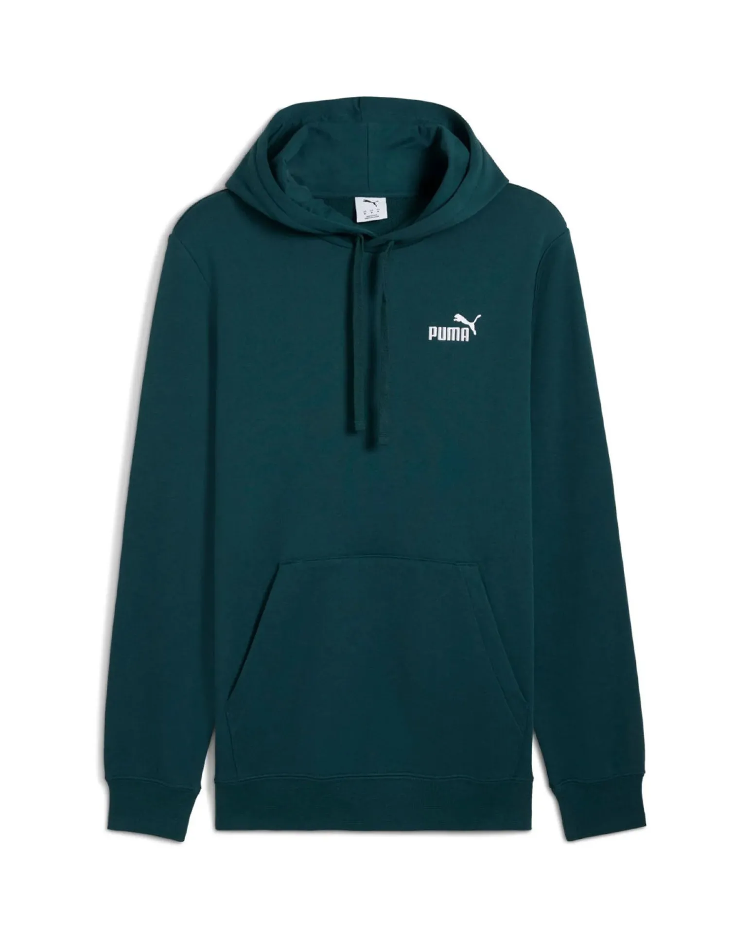 PUMA - FELPA CON CAPPUCCIO ESSENTIAL SMALL N.1 LOGO VERDE DA UOMO, 682575-75