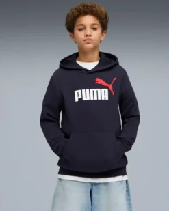 PUMA – FELPA CON CAPPUCCIO JUNIOR BLU – 685823-16