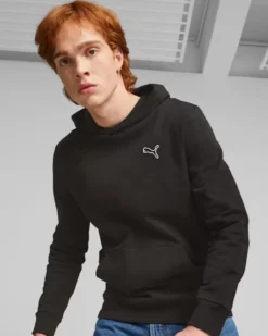 PUMA - FELPA CON CAPPUCCIO NERA BETTER ESSENTIAL DA UOMO, 676814-01