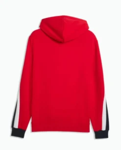 PUMA -FELPA CON CAPPUCCIO ROSSA E BLU ESSENTIAL BLOCK HD DA UOMO, 691699-11