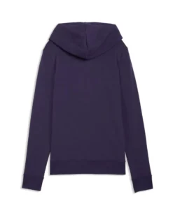 PUMA - FELPA CON CAPPUCCIO VIOLA ESSENTIAL LOGO LAB METALLIC  ROSA  DA DONNA, 691829-64