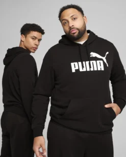 PUMA - FELPA ESSENTIAL NERA CON CAPPUCCIO DA UOMO  682572-01