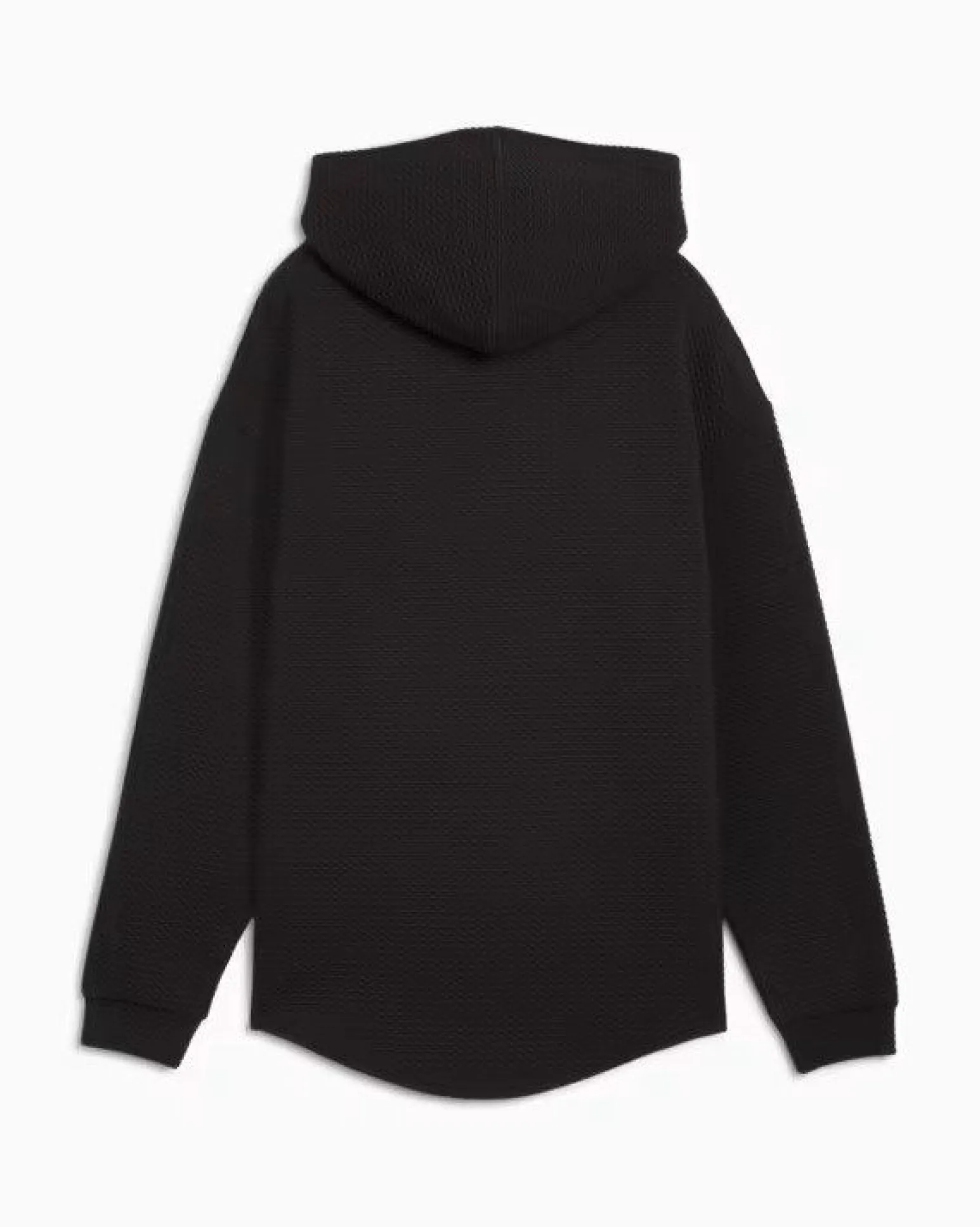 PUMA - FELPA NERA CON CAPPUCCIO TESTURIZZATA DA DONNA Q4 STUDIO 525756-01