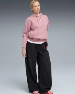PUMA - FELPA ROSA CON CAPPUCCIO ESSENTIAL NATURE 2.0 COMFORT HD DA DONNA, 688079-65