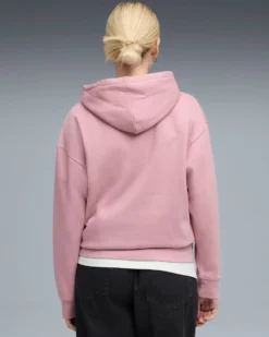 PUMA - FELPA ROSA CON CAPPUCCIO ESSENTIAL NATURE 2.0 COMFORT HD DA DONNA, 688079-65