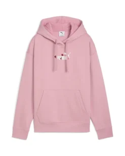 PUMA - FELPA ROSA CON CAPPUCCIO ESSENTIAL NATURE 2.0 COMFORT HD DA DONNA, 688079-65