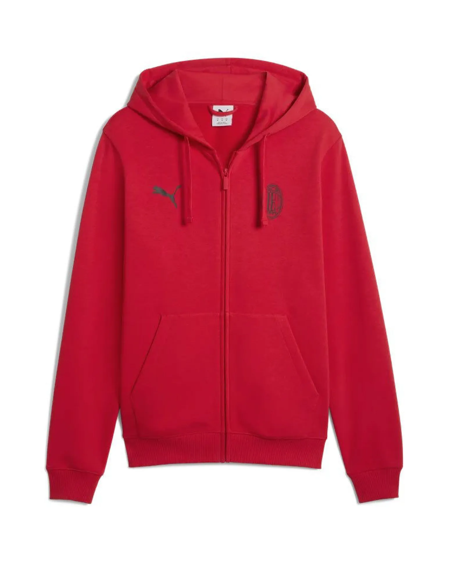 PUMA - FELPA ROSSA FULL ZIP MILAN ESSENTIAL DA UOMO, 786800-01