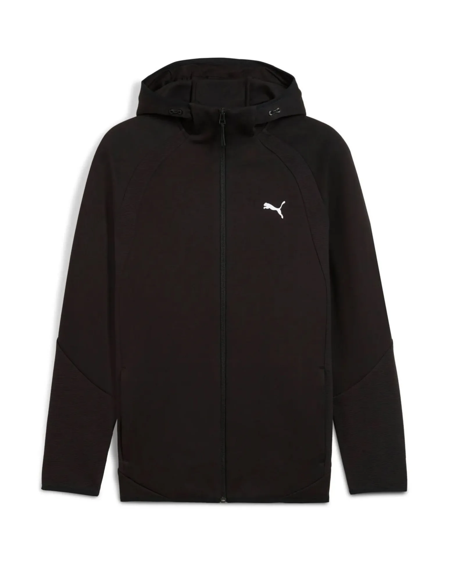 PUMA - GIUBBINO CON CAPPUCCIO FULL ZIP NERA EVOSTRIPE FZ HD DA UOMO, 688231-01