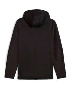 PUMA - GIUBBINO CON CAPPUCCIO FULL ZIP NERA EVOSTRIPE FZ HD DA UOMO, 688231-01