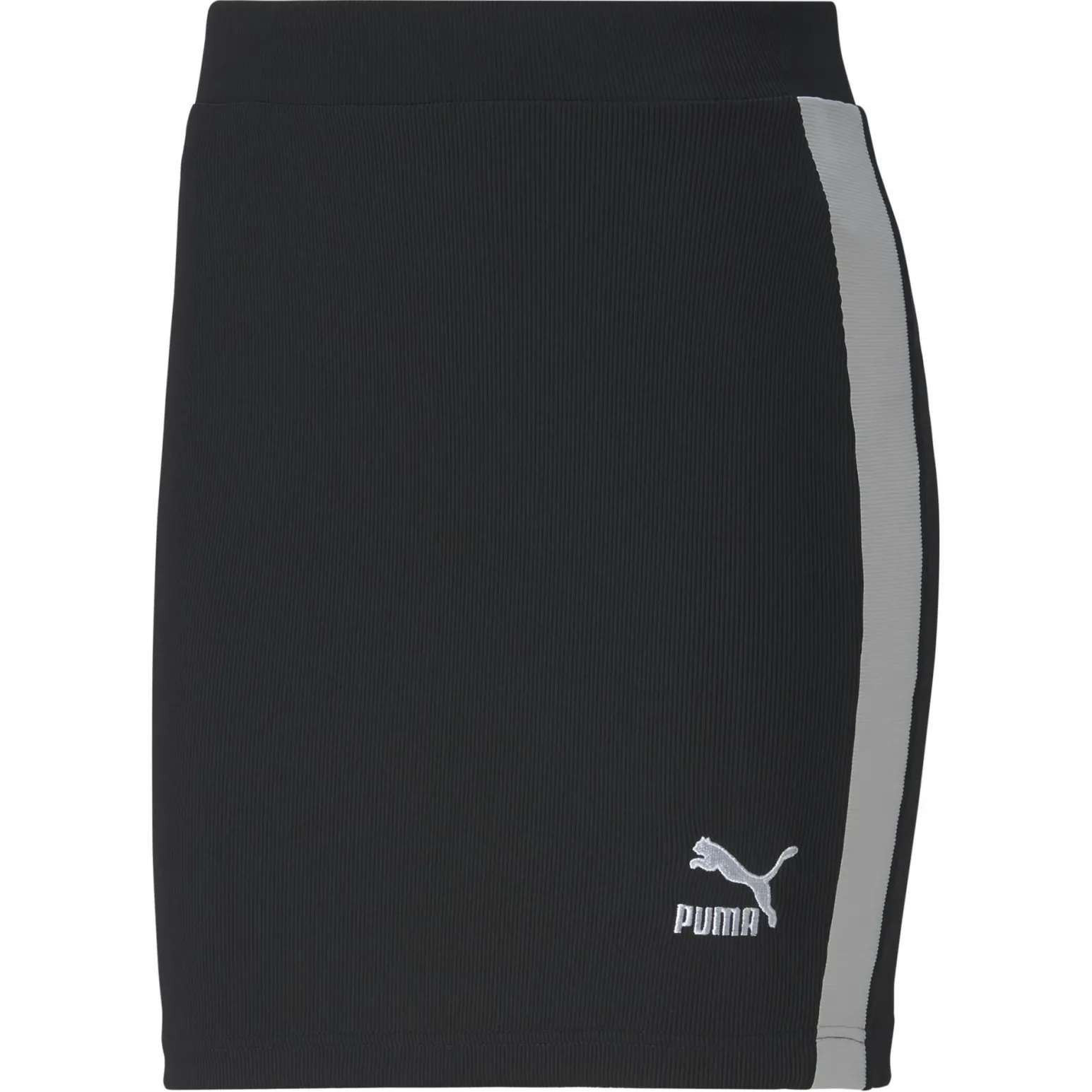 PUMA - GONNA CLASSICS RIBBED SKIRT BLACK