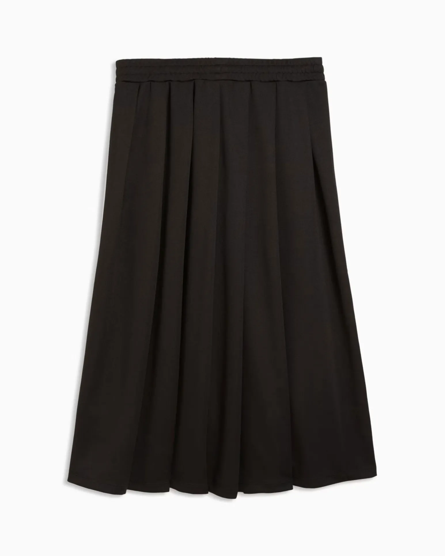 PUMA -GONNA T7 MIDI PLEATED NERA CON BANDE BIANCHE, 634622-01