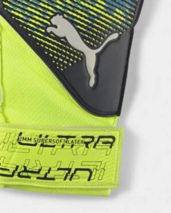 PUMA - Guanti da portiere gialli e blu bambino con cinturino regolabile - ULTRA GRIP 4 RC