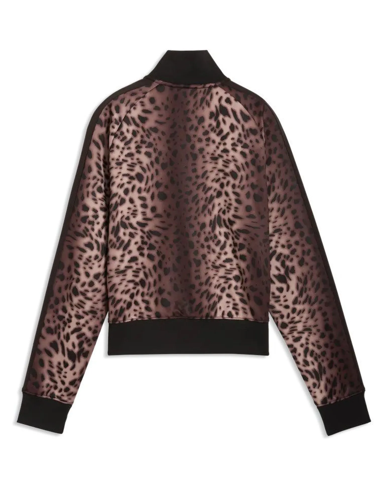 PUMA - JACKET DONNA LEOPARDATO NERO E MARRONE T7 LEO LUXE AOP TRACK, 634563-01
