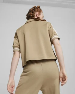 PUMA - JACKET T7 FOR THE FANBASE TRACK BEIGE DA DONNA - 624343-83