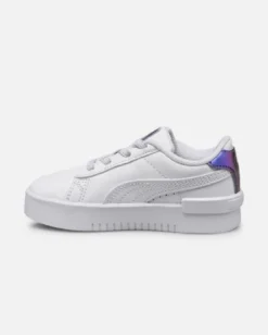 PUMA JADA BIOLUMINESCENCE AC INF - Sneakers da bambina bianca con dettagli metallizzati, numerata 20/27