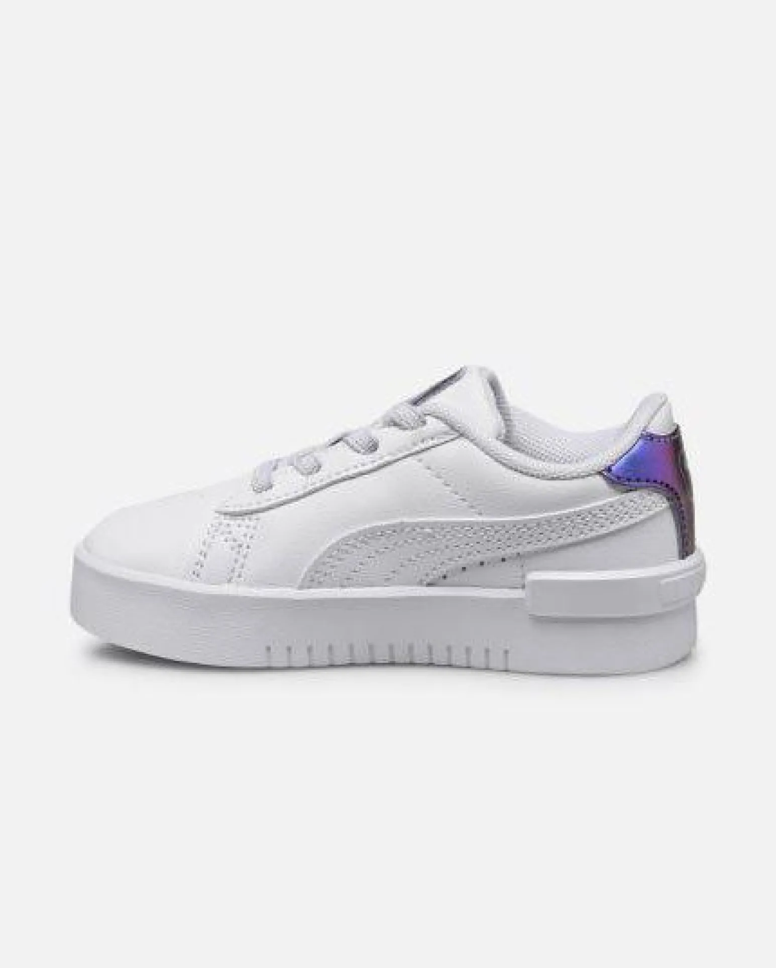 PUMA JADA BIOLUMINESCENCE AC INF - Sneakers da bambina bianca con dettagli metallizzati, numerata 20/27