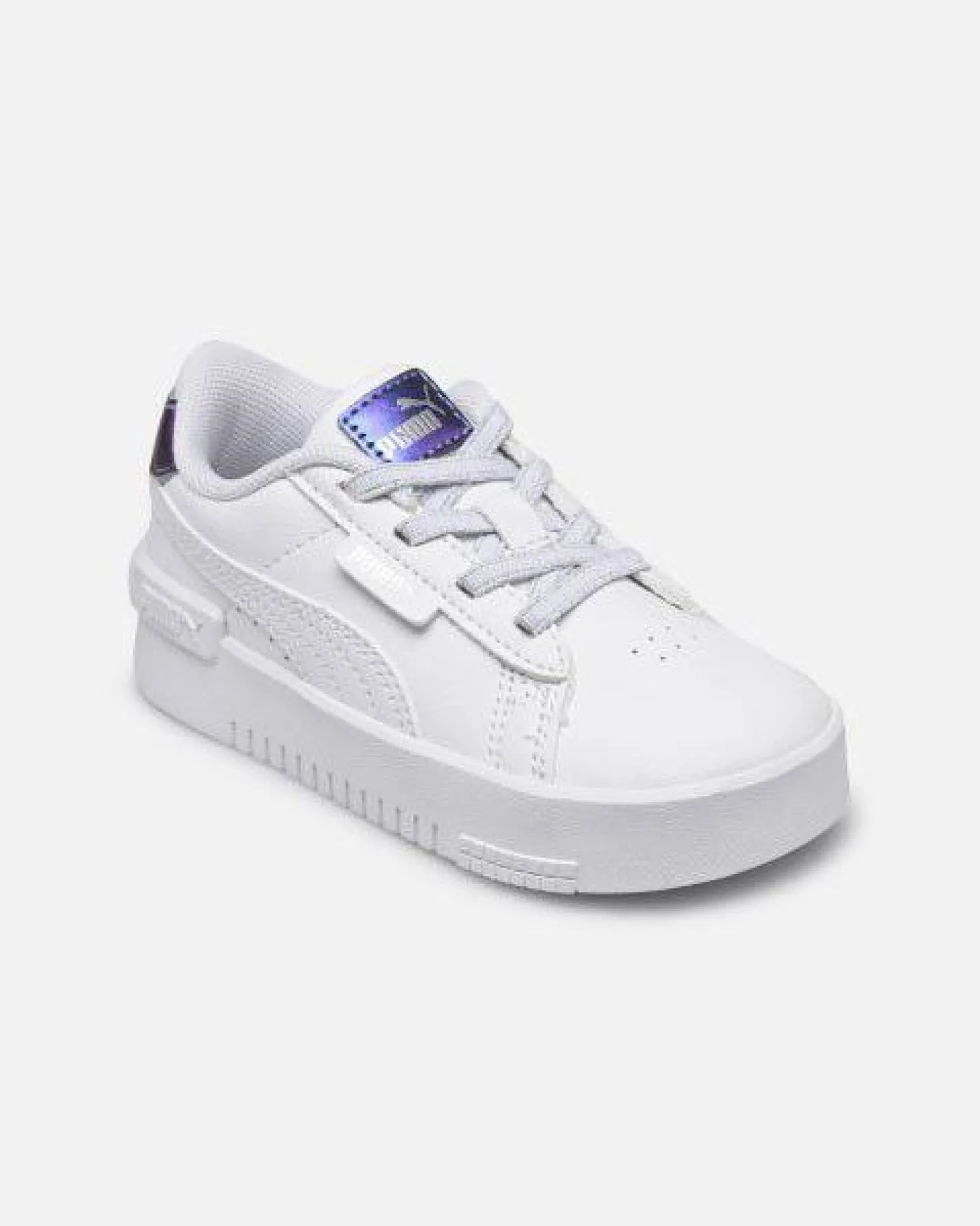 PUMA JADA BIOLUMINESCENCE AC INF - Sneakers da bambina bianca con dettagli metallizzati, numerata 20/27