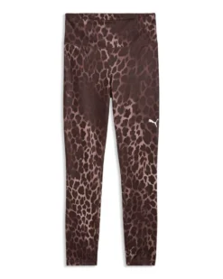 PUMA - LEGGINGS MACULATO MARRONE E BEIGE SPOTTED HAZE   DA DONNA, 528515-13