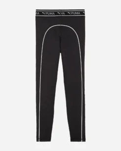 PUMA - Leggins nero e bianco in tessuto traspirante