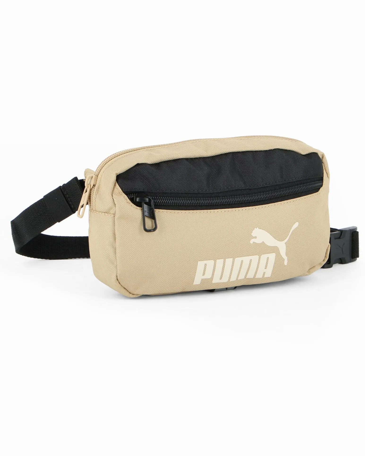 PUMA - MARSUPIO PLUS WAIST BAG BEIGE E NERO, 090904-02