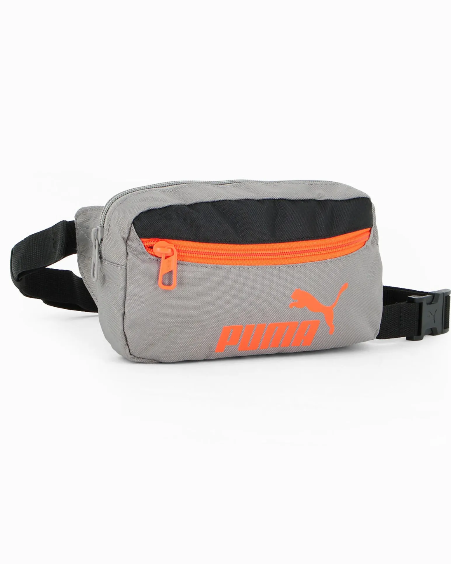 PUMA - MARSUPIO PLUS WAIST BAG GRIGIO. NERO E ARANCIONE, 090904-03