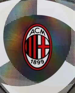 PUMA - PALLONE  DA CALCIO AC MILAN CULTURE BALL NERO CON DETTAGLI BIANCHI E ROSSI  MISURA 5, 085218-02