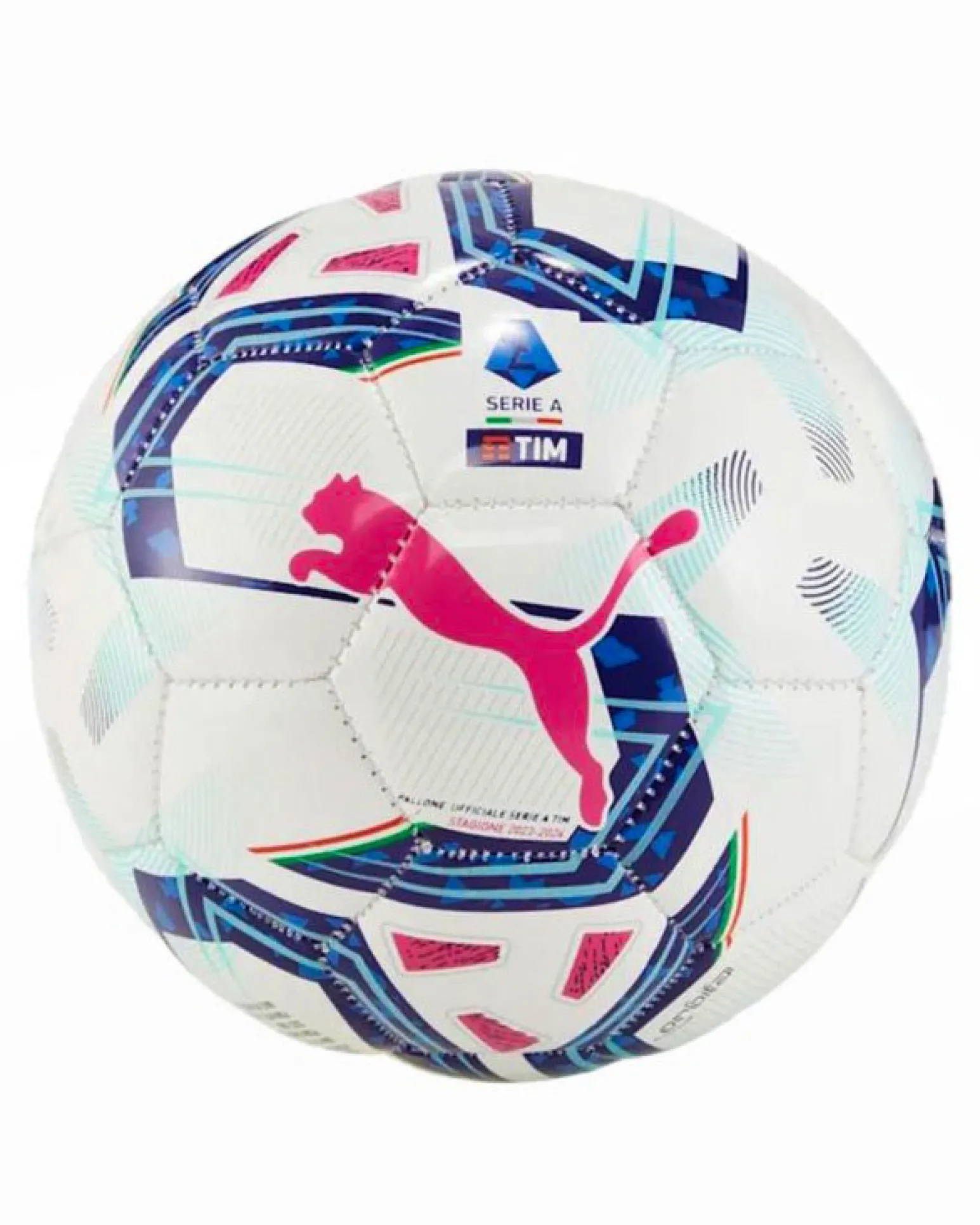 PUMA - Pallone da calcio mini bianco e blu serie A