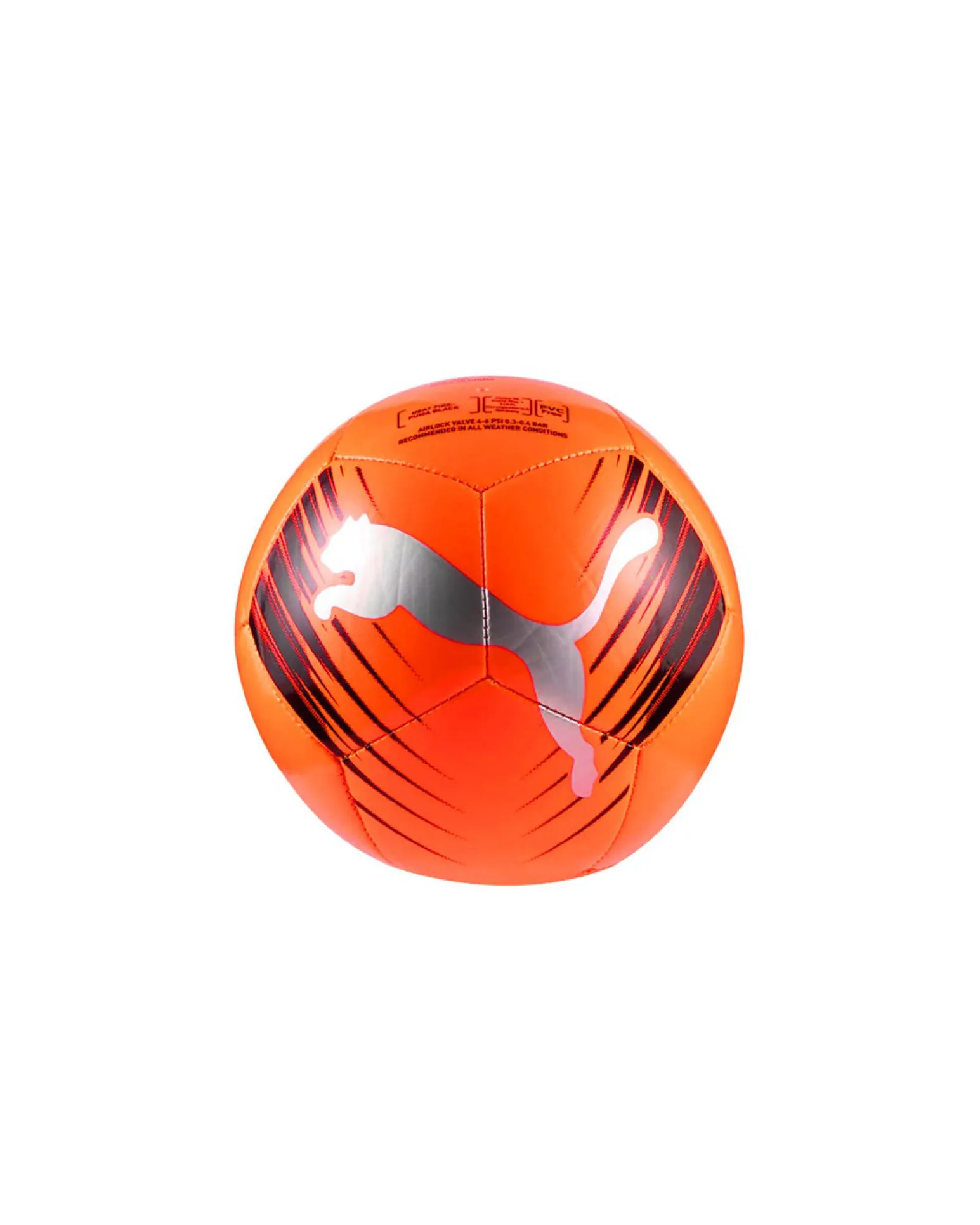 PUMA – PALLONE MINI ATTACANTO ARANCIONE FLUO E NERO CON LOGO ARGENTO MISURA 1 , 084741-04