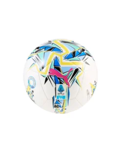PUMA - PALLONE MINI ORBITA SERIE A  BIANCO/MULTICOLOR  CON LOGO FUXIA MISURA 1, 084642-03
