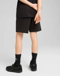 PUMA - PANTALONCINO CORTO JUNIOR (7 - 16 ANNI) NERO ESS 2 COLOR,  685826-56