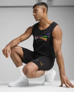 PUMA - PANTALONCINO LOVE UNITED 10 TR NERO - 684701-01