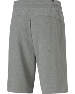 PUMA - Pantalone corto da uomo grigio con logo nero