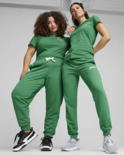 PUMA - PANTALONE DA DONNA ESS+ BLOSSOM SCRIPT TR VERDE - 679350-86
