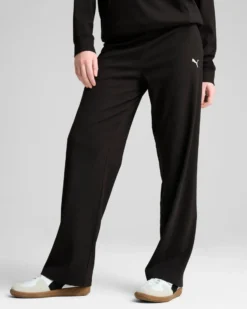 PUMA - PANTALONE ESS ELEVATED HIGH-WAIST NERO DA DONNA - 685025-01