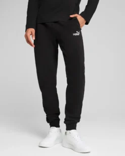 PUMA - PANTALONE ESSENTIAL NO. 1 LOGO SLIM FL NERO  DA UOMO,  682642-01
