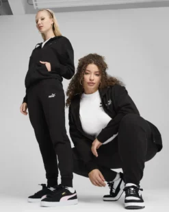 PUMA - PANTALONE ESSENTIAL SMALL N. 1 LOGO SWEAT NERO DA DONNA, 682450-01