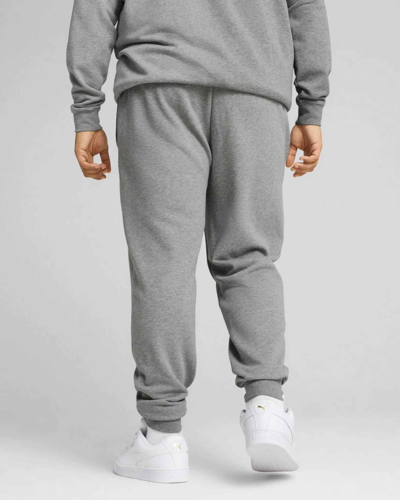 PUMA - PANTALONE GRIGIO ESSENTIAL NO. 1 LOGO SLIM DA UOMO, 682644-03