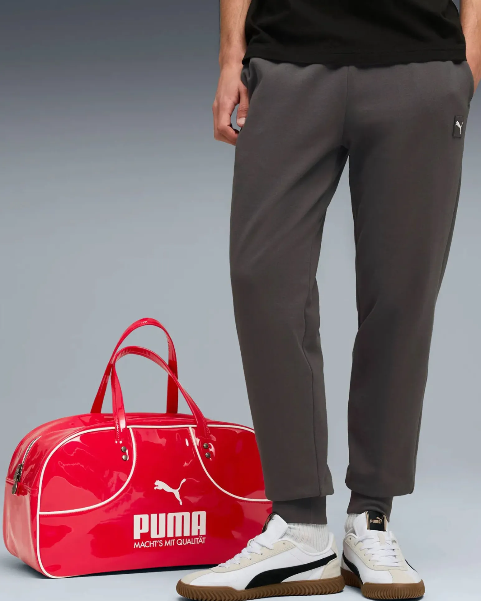 PUMA - PANTALONE GRIGIO ESSENTIAL ELEVATED FL CL DA UOMO, 688277-44