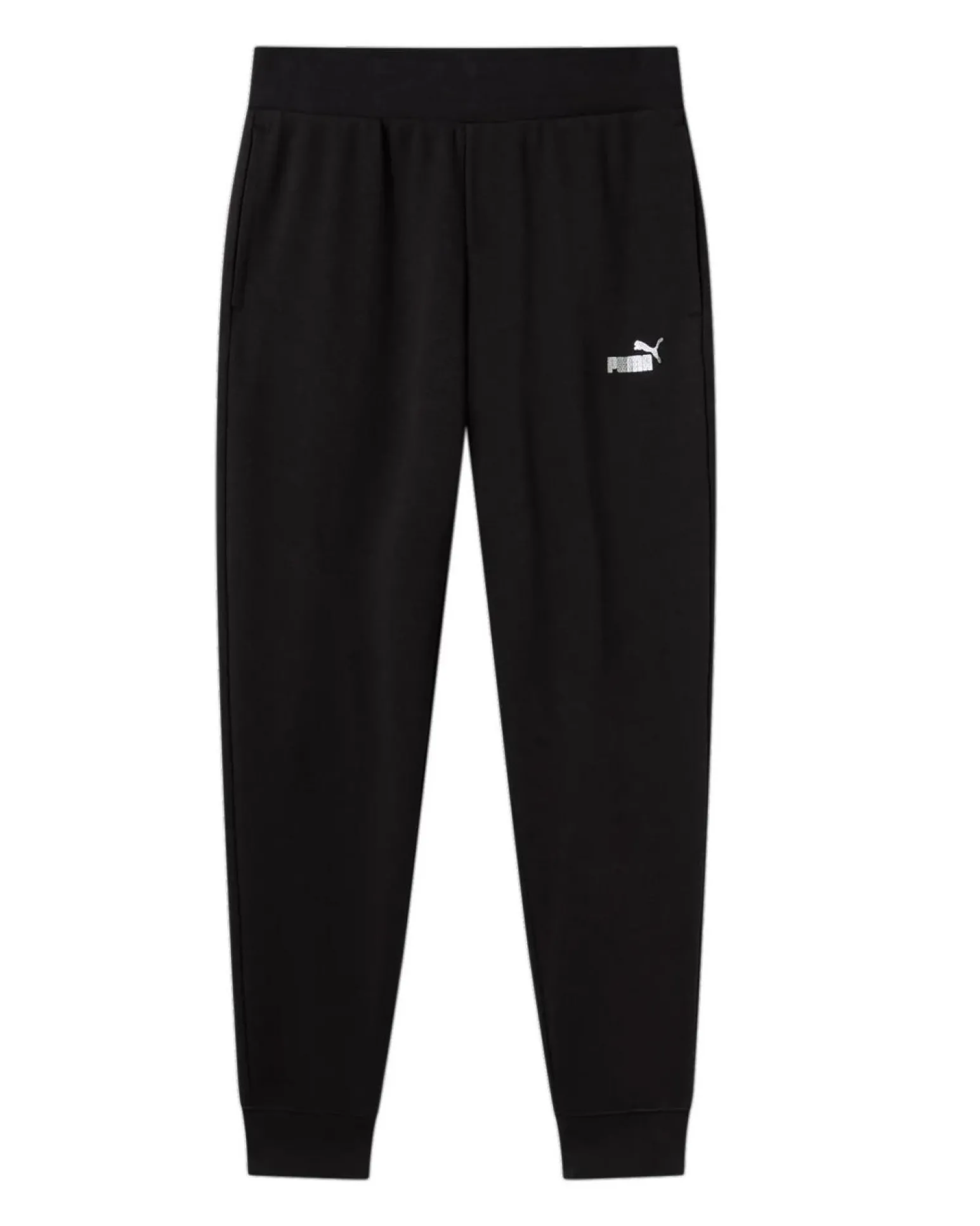 PUMA - PANTALONE NERO ESSENTIAL +TEXTURED FOIL LOGO DA DONNA, 688996-01