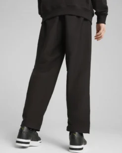 PUMA - PANTALONE NERO WARDROBE ESSENTIAL RELAXED STRAIGHT DA UOMO, 682644-17
