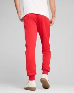 PUMA - PANTALONE ROSSO CON BANDE BIANCHE  T7 ALWAYS ON TRACKPUMA , 629588-11