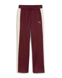 PUMA - PANTALONE T7 ALWAYS ON BORDEAUX  CON BANDA BEIGE DA DONNA, 629797-96