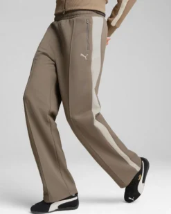 PUMA - PANTALONE T7 ALWAYS ON TAUPE CON BANDA BEIGE  DA DONNA, 629797-97