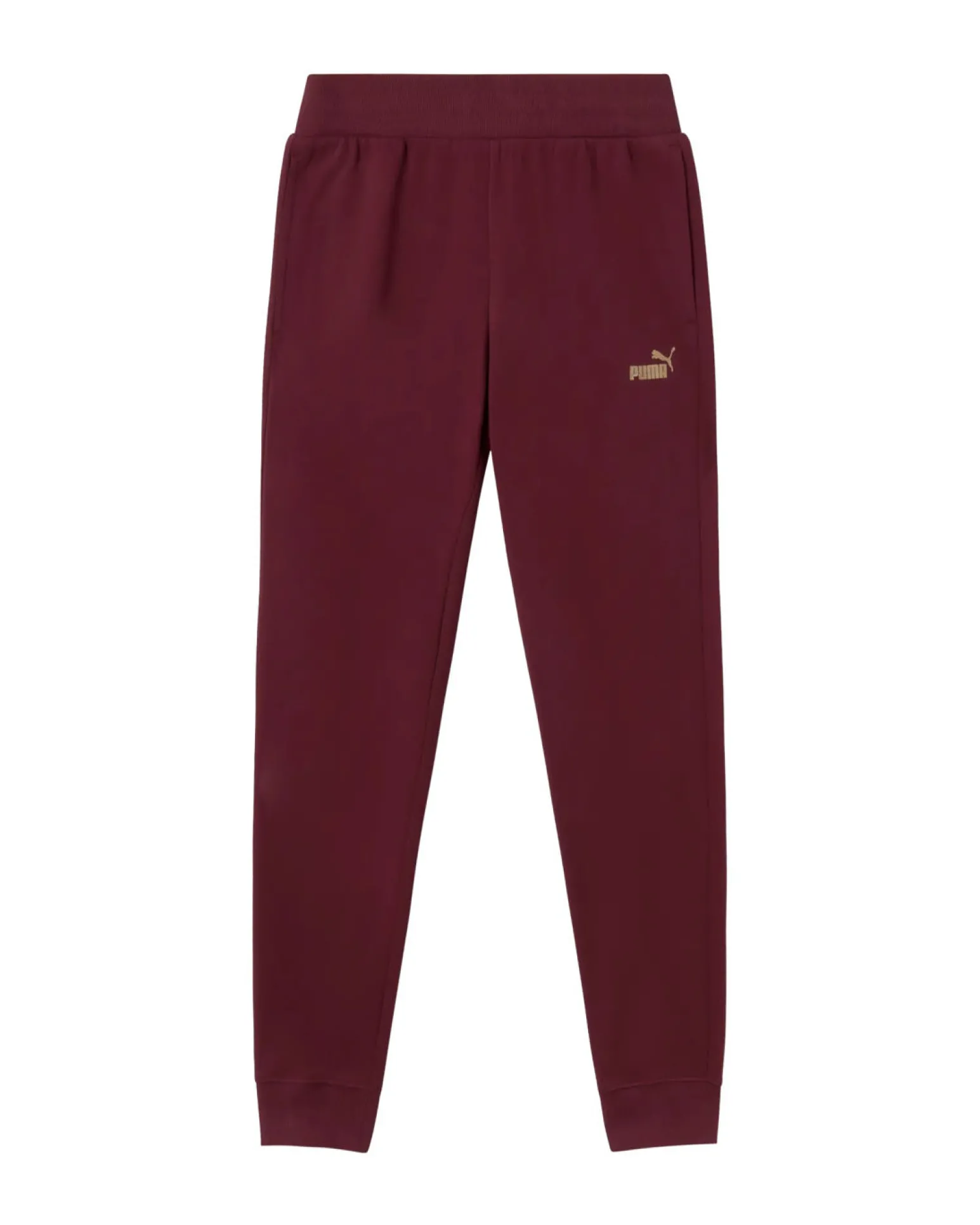 PUMA - PANTALONE TUTA BORDEAUX ESSENTIAL+TEXTURED FOIL LOGO DA DONNA, 692200-96