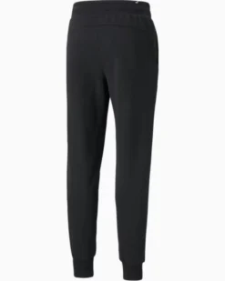PUMA - Pantalone tuta cargo da uomo nera con logo bianco